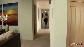 Just as She Was Leaving for Work, She Spotted a Big Cock That Needed Sucking