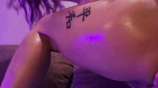 Let's rub oil on my body while I strip down for you - 14 image