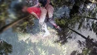 UDA Hot Milf housewife gets fucked hard outside in the woods