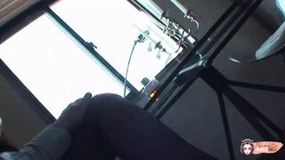 Despite being shy the brunette wore her naughty lingerie in order to seduce his dick