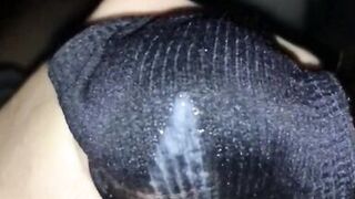 Wife gave used wet panties to masturbate and cum on it