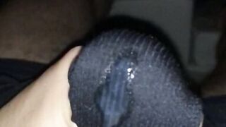 Wife gave used wet panties to masturbate and cum on it