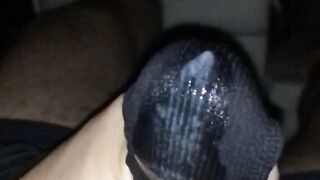 Wife gave used wet panties to masturbate and cum on it