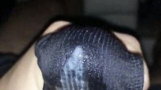 Wife gave used wet panties to masturbate and cum on it