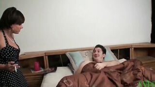 Cougar Stepmother Finds Me Whacking off to a Photo of Her