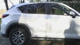 Trixie rubs one out in the parking lot - 4 image