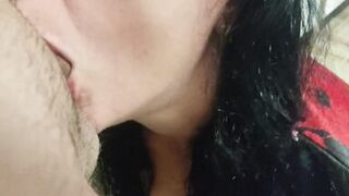 He filled my Mouth with Plenty of Cum like a Slut - MILF Blowjob with Cum in Mouth