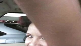 Latin milf picked up in garage