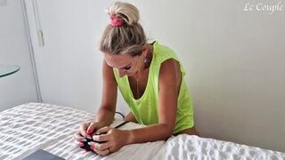 Amateur wife is enjoying her own Sybian sex machine video and get two huge body shaking orgasms