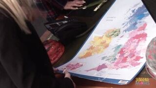 Sluts celebrating Independence Day by having group sex in the office