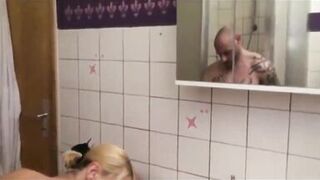 German Blonde Wife with Neighbor