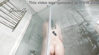 fluffy bush in the shower