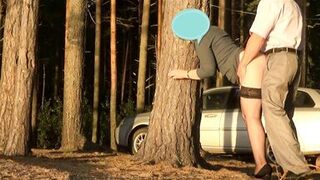 Anal fuck with secretary in forest - 10 image
