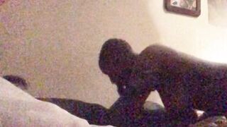 Sexy ebony milf plays and enjoys her toy boy BBC pt 1