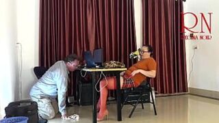 Monday in the office. Employee without panties. Tease, lick pussy, suck dick in the office. Naughty office. c11