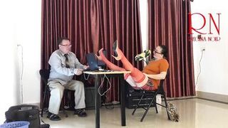 Monday in the office. Employee without panties. Tease, lick pussy, suck dick in the office. Naughty office. c11