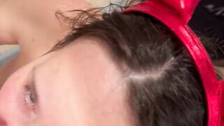 Sexy Devil wants and gets a huge cum facial - 8 image