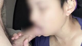 Asian slut socks on white cock