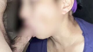 Asian slut socks on white cock