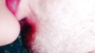 Horny girlfriend kissing so lovely with boyfriend