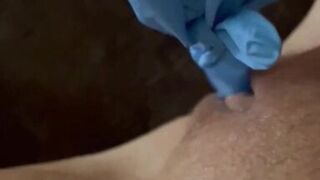 Jane loving her tooth brush