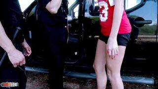 Tamara Dix gets her holes checked by the police - 2 image