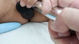 My naughty wife takes an incredible 5 sextoys in her stretched milf pussy - she loves stuffing her pussy!