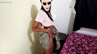 I Am The Sexy Brunette Student, I Want To Be Worthy Of Your Penis!! Brunette Stars In Homemade Porn