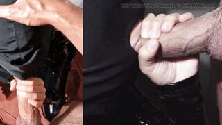 I suck his cock and he comes on my head on the hood - 9 image