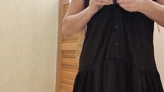 Little Linda is in the dressing room again. Cum in the Dressing Room with Your Fuck Slut - 5 image