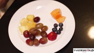 Breakfast in bed with morning wood