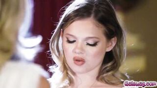 Coco Lovelock and Katie Morgan lavished each others beautiful bodies and pussies