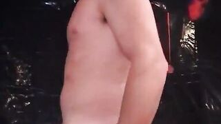 Babe in heels deep throats and takes dick in her house