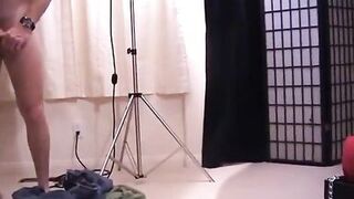 Babe in heels deep throats and takes dick in her house