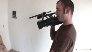 Housewife lets two guys inside of her home to fuck her in hardcore fashion