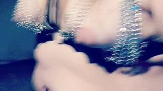 Showing off bbw body in sexy lingerie