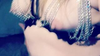 Showing off bbw body in sexy lingerie