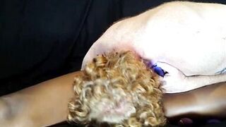 0199 KatNKain - Kats Playhouse - ebony gets fucked to tears titties bouncing Doggy style cowgirl reverse riding interracial black girl white guy