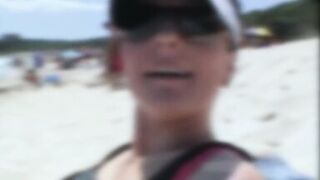 Naked MILF Gets Her Pussy Shaved While Sunbathing