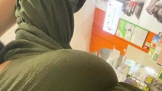 milf without panties in public