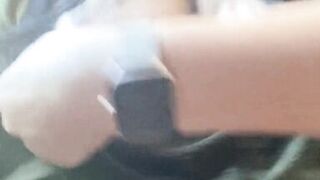 milf without panties in public