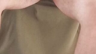 Yummy sex with very horny wife, massage on the cock, sex standing, wife sitting on the cock, cum on the tits, couple crazy for sex excited