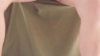 Yummy sex with very horny wife, massage on the cock, sex standing, wife sitting on the cock, cum on the tits, couple crazy for sex excited