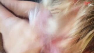 For the First Time I Do a Stepson Hairjob, Cum on My Hair - 8 image