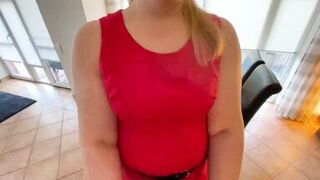 I want him now! Tax advisor squirts his cream down my throat!