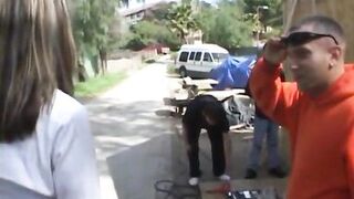 Wild brunette with curvy body has rough dp session at home