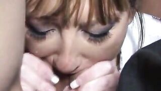 Wild brunette with curvy body has rough dp session at home