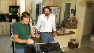 Lesbian babes kissing, sucking and fucking for the camera on the sofa