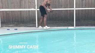 White Wives Matter 8 - Cheating blonde wife fucking her sweaty new black pool guy who fucks way too fast