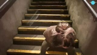 Cracky the street girl finaly gets to suck cock